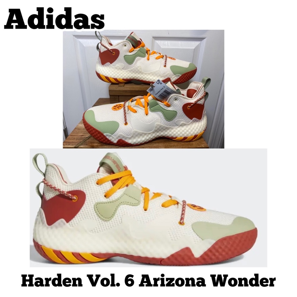 Adidas Harden Vol. 6 Arizona Wonder Basketball Shoes Size New Without Box!